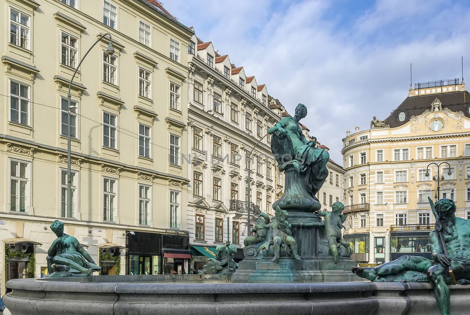 Donner Fountain was created between the years 1737 and 1739 by sculptor Georg Raphael Donner. This is one of his great Baroque masterpieces.