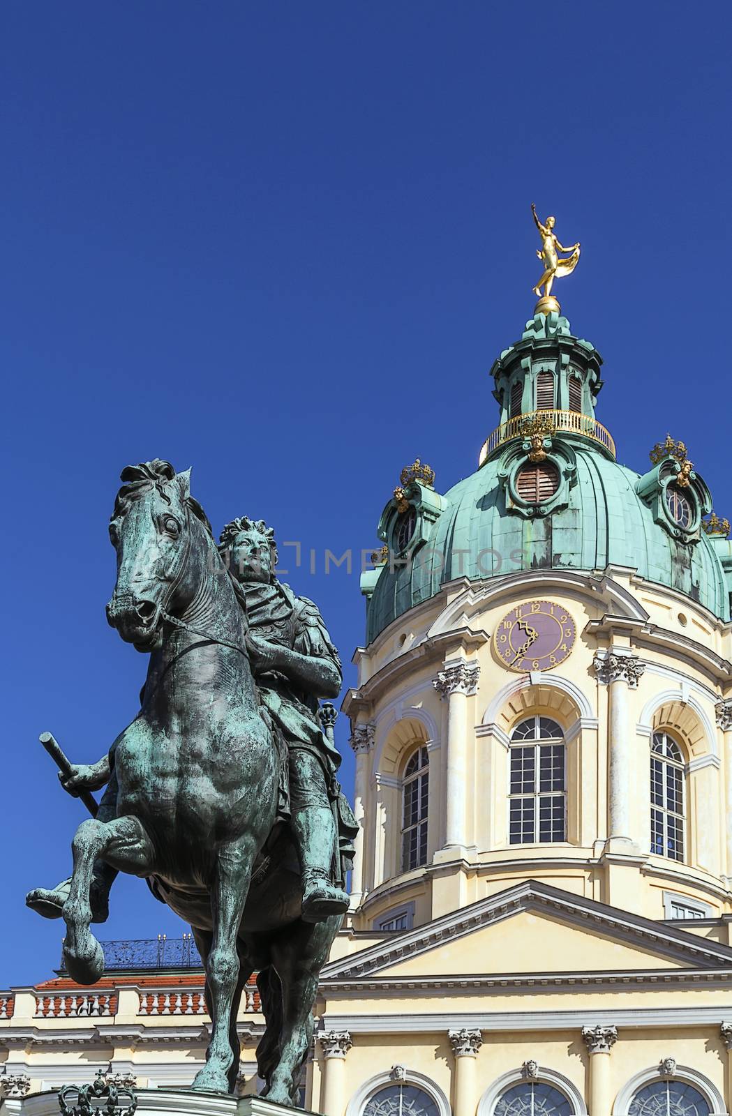 Statue Friedrich Wilhelm I  - elector of Brandenburg before Charlottenburg Palace