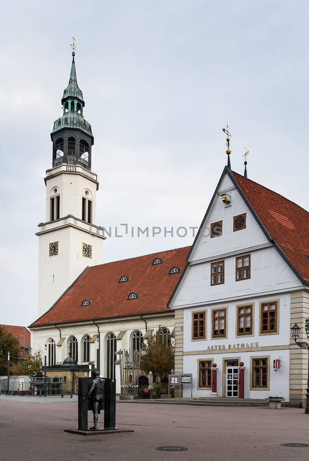 Lutheran city church in Celle downtown, Germany