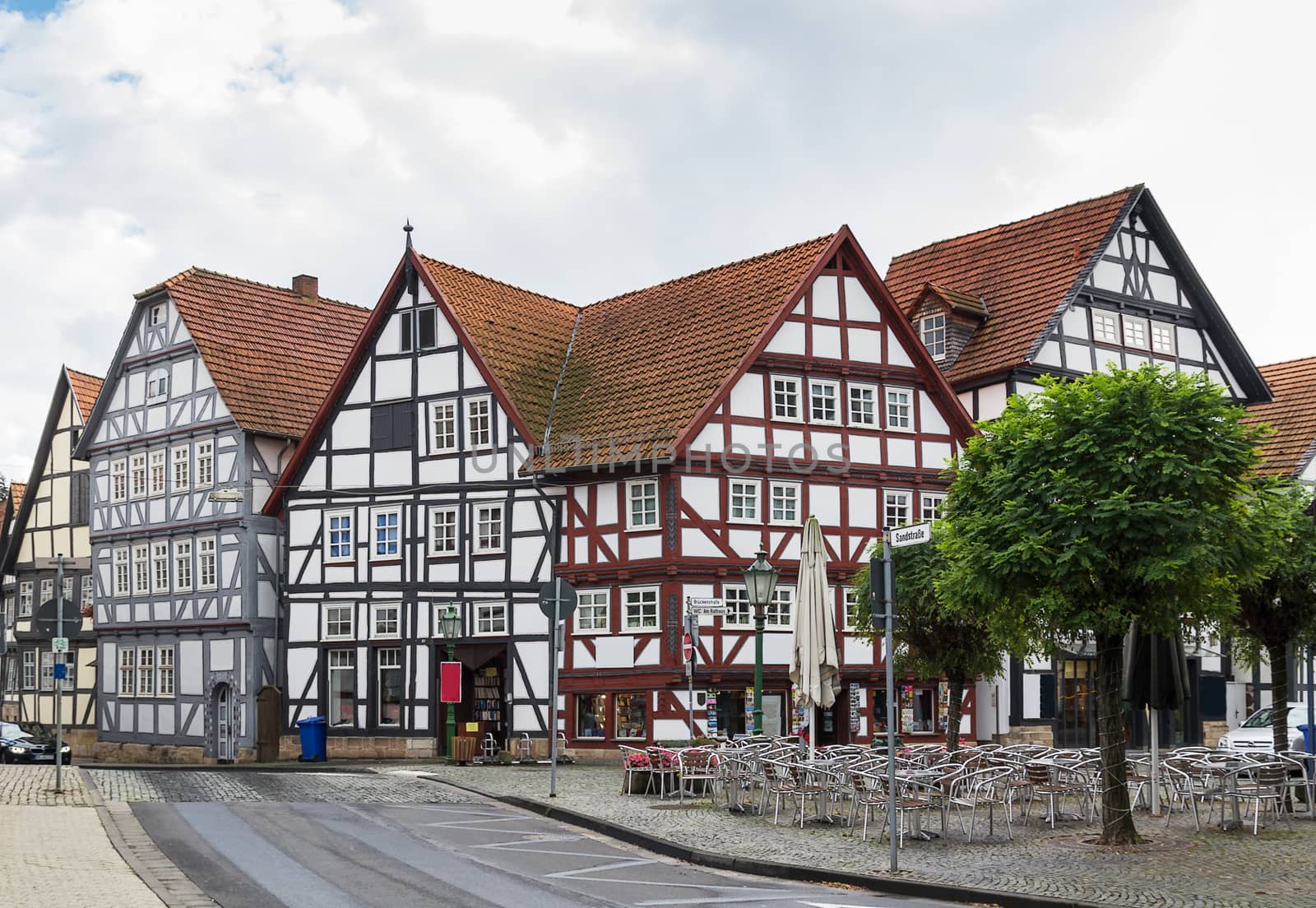 Downtown of Melsungen, Germany by borisb17