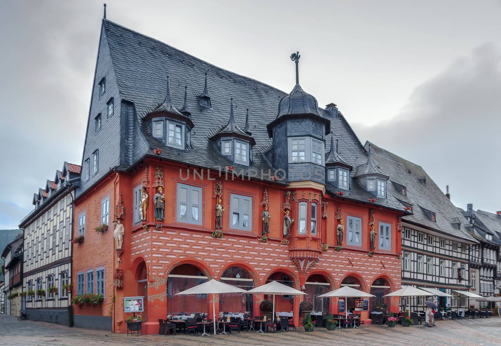 houses on the market square in Goslar, Germany by borisb17