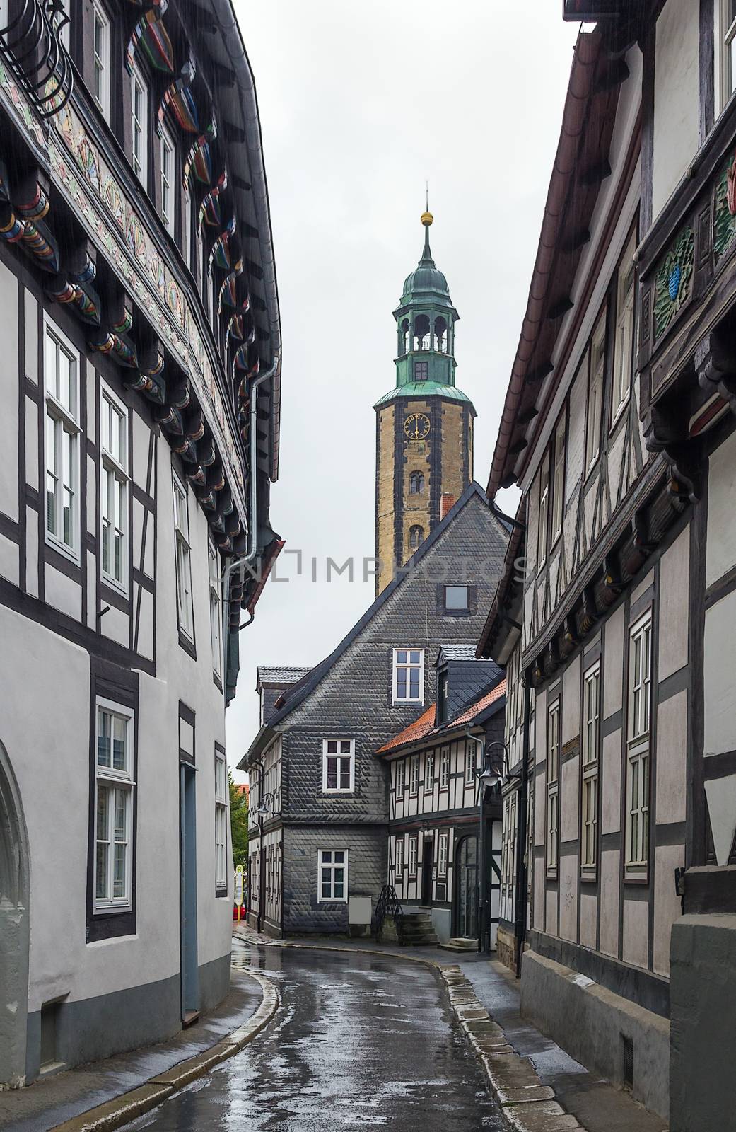 Street in Goslar, Germany by borisb17