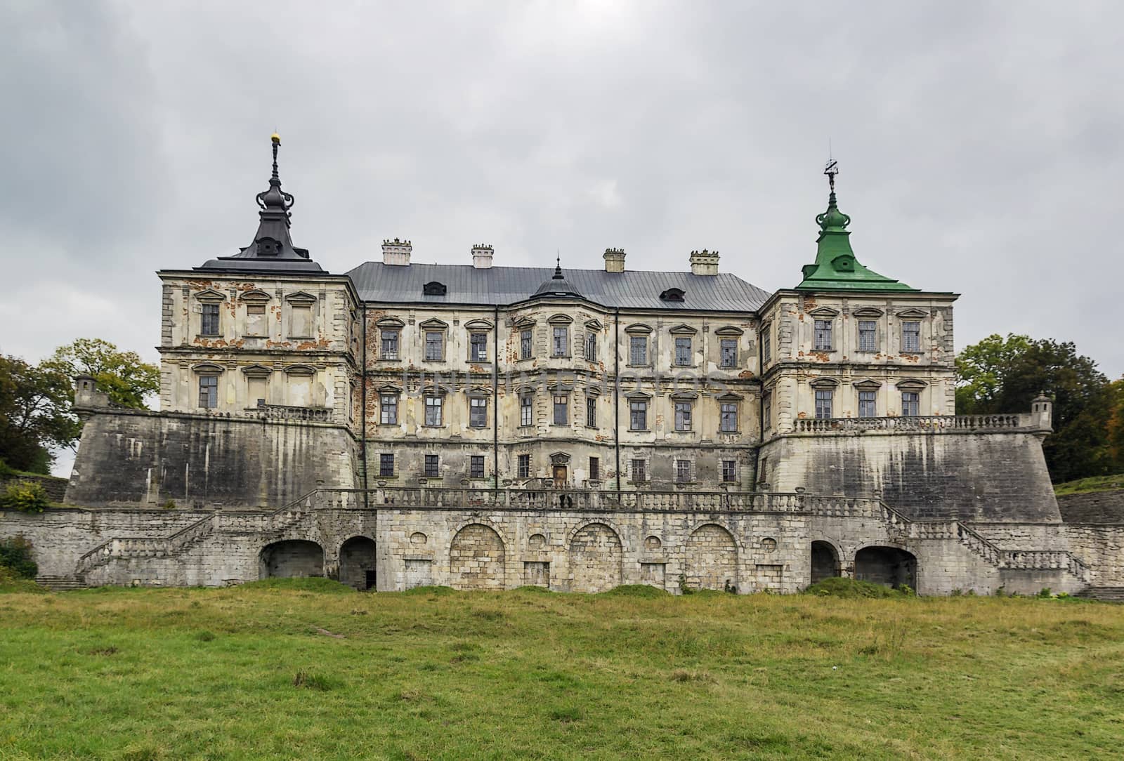 Pidhirtsi Castle is a residential castle-fortress located in western Ukraine, eighty kilometers east of Lviv. It was constructed between 1635 and 1640