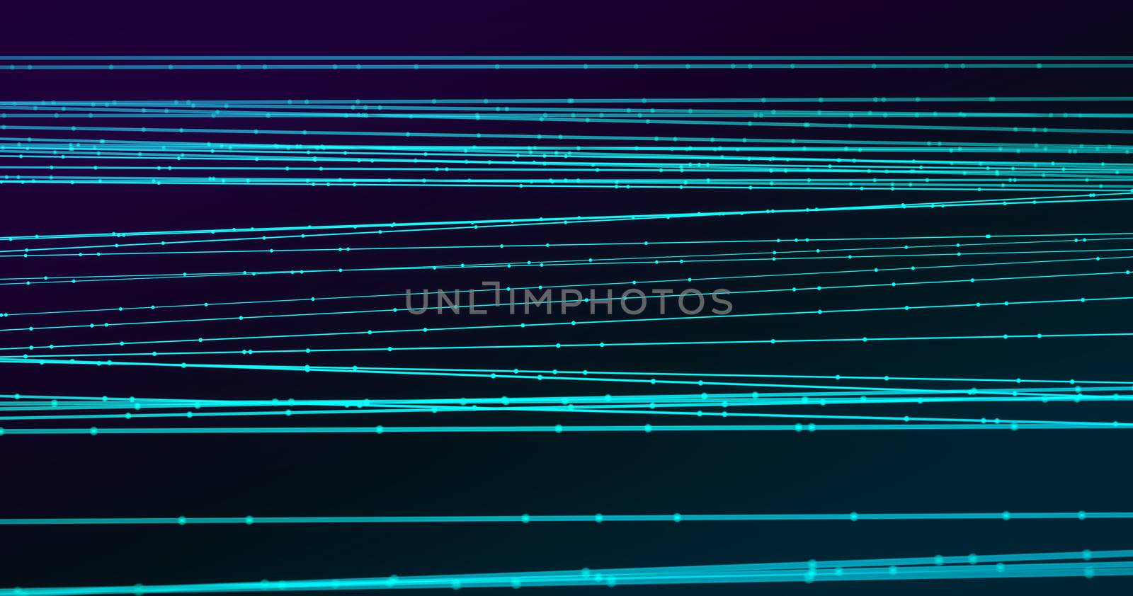Abstract big data futuristic light wallpaper background design. Science dark pattern with structure mesh and circles. Modern business space dots illustration. 3D render