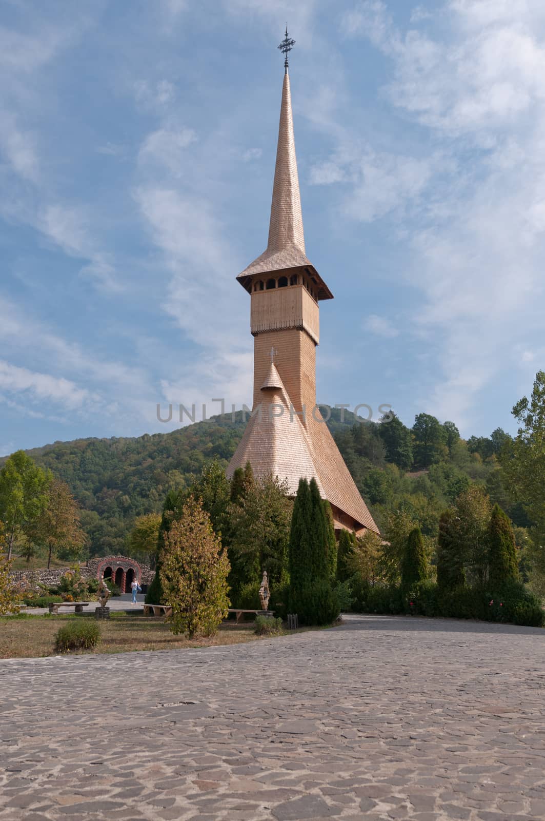 Barsana monastery, one of the main tourist attractions in Maramures, Romania.