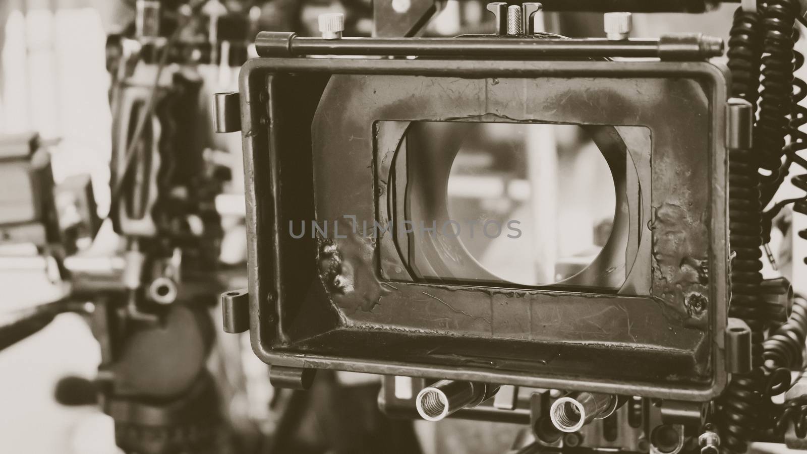 close up image of Professional camera equipment