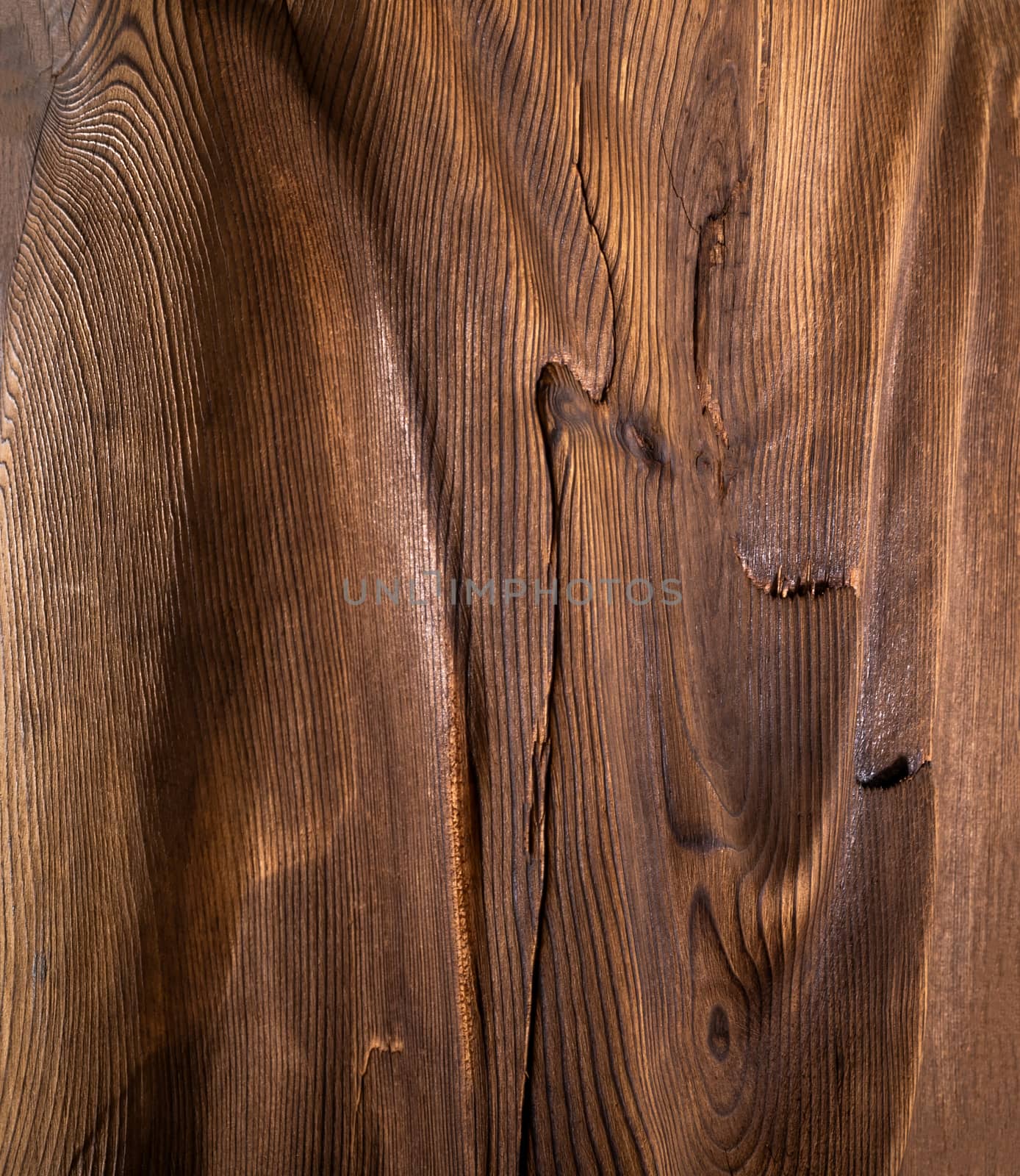 Brown wavy wooden surface. by sveter