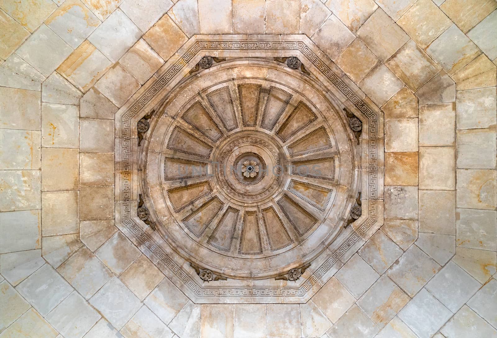 A part of the inner ceiling close to the eastern entrance to the exhibition Alte Meister at Dresden, Germany.