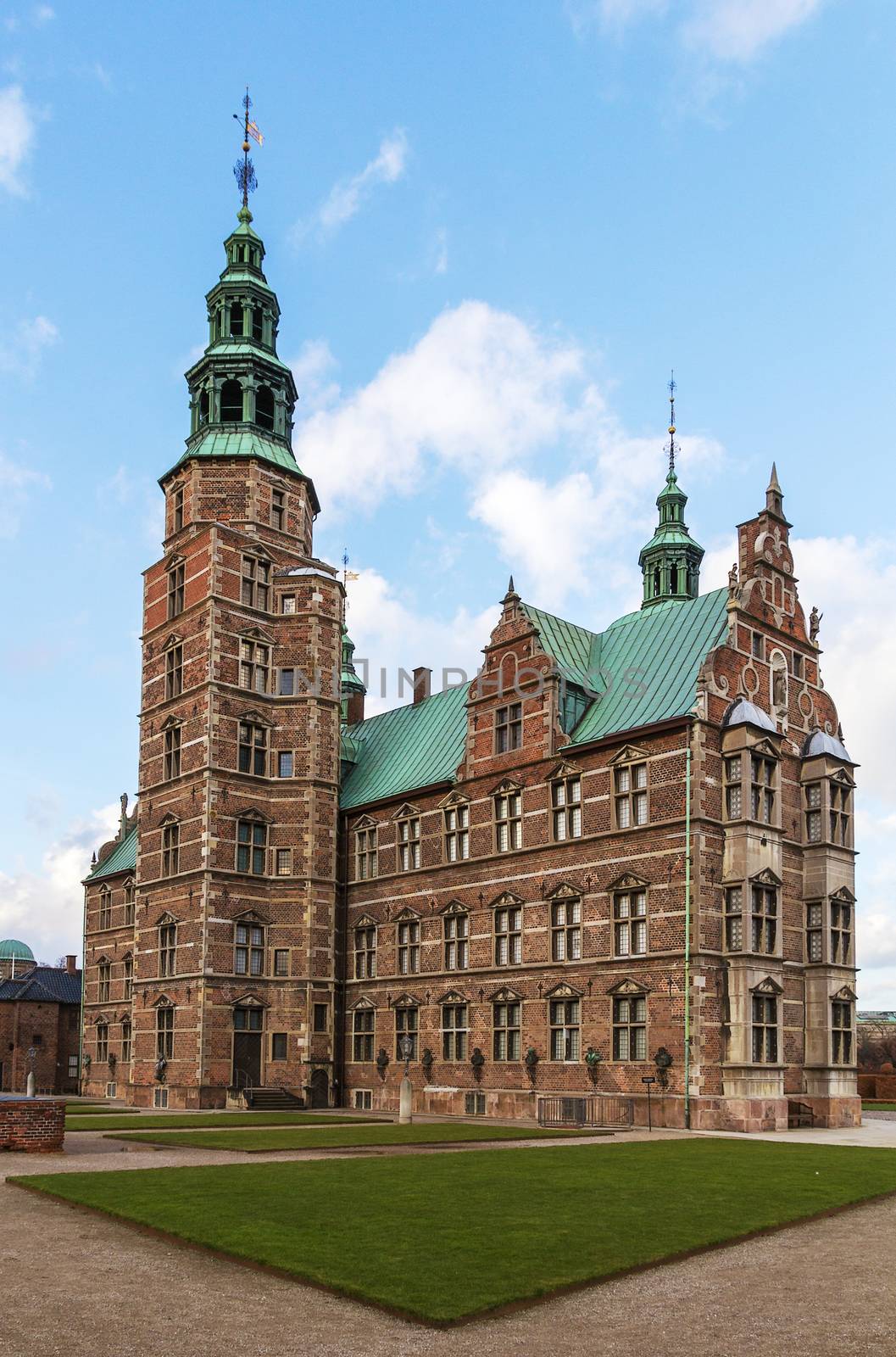 Rosenborg palace is a renaissance castle located in Copenhagen, Denmark. The castle was originally built as a country summerhouse in 1606