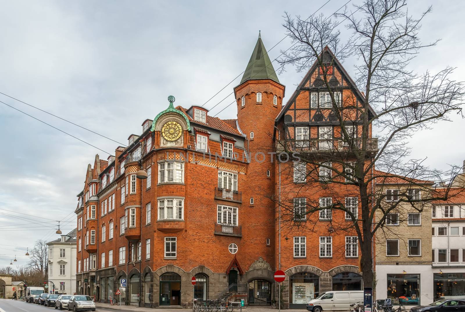 street in Copenhagen city center, Denmark