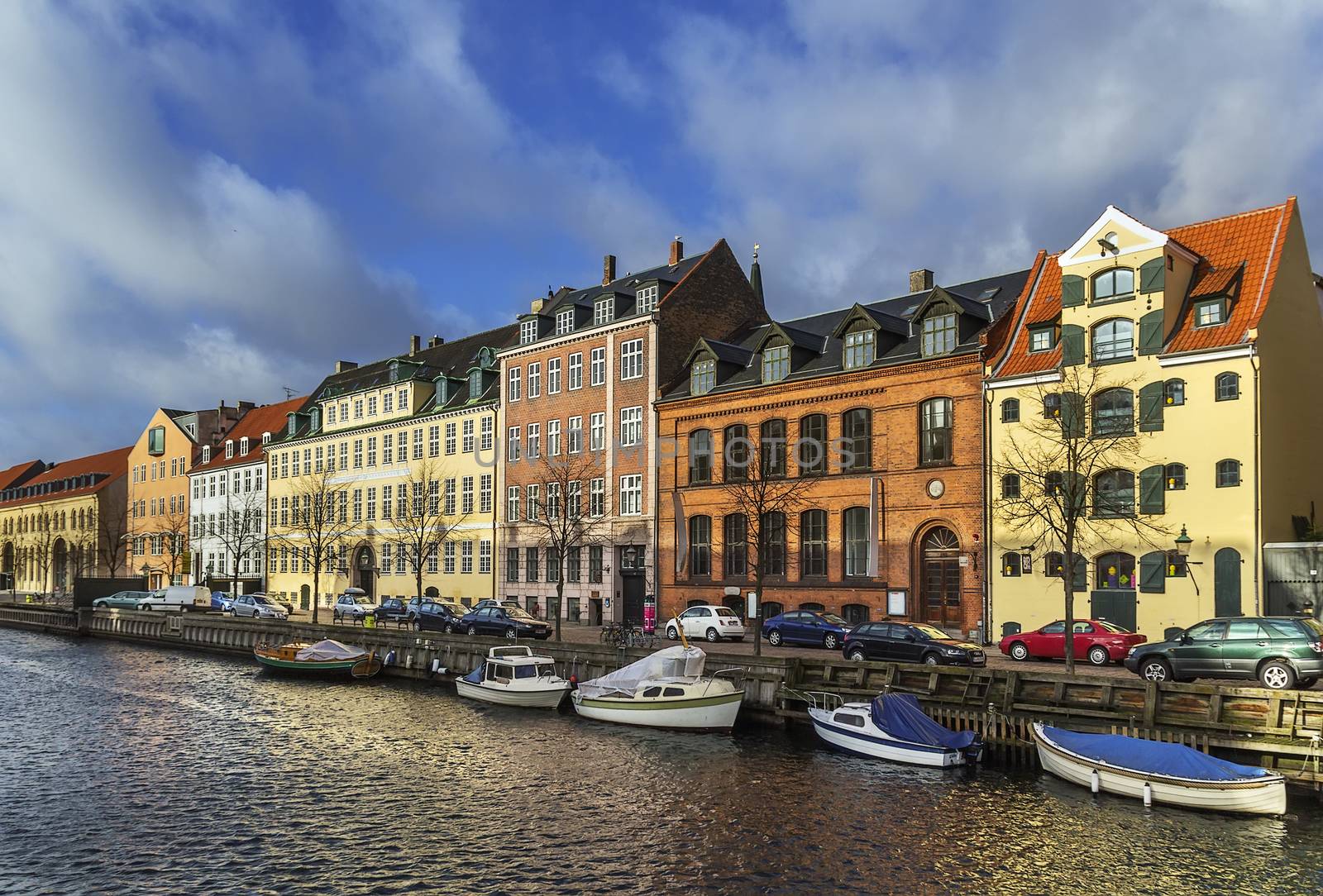 One of Channels in Copenhagen city center, Denmark