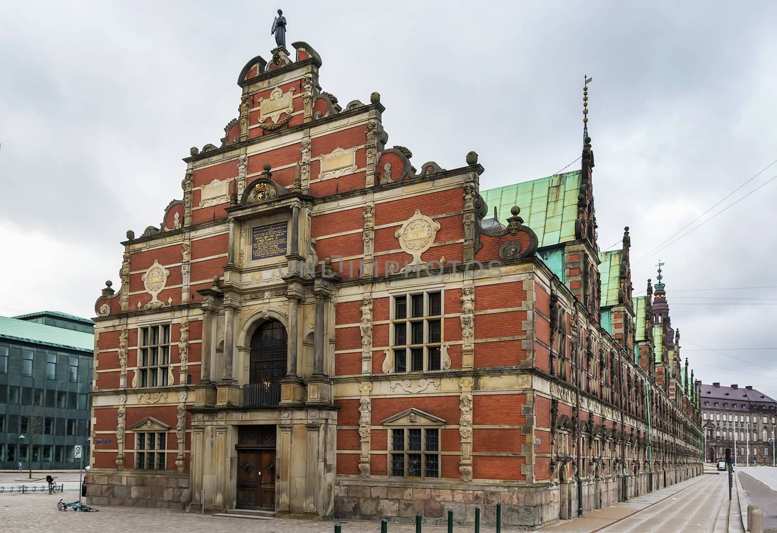 Borsen is a building in central Copenhagen, Denmark. It was built by Christian IV in 1619 1640 and is the oldest stock exchange in Denmark.