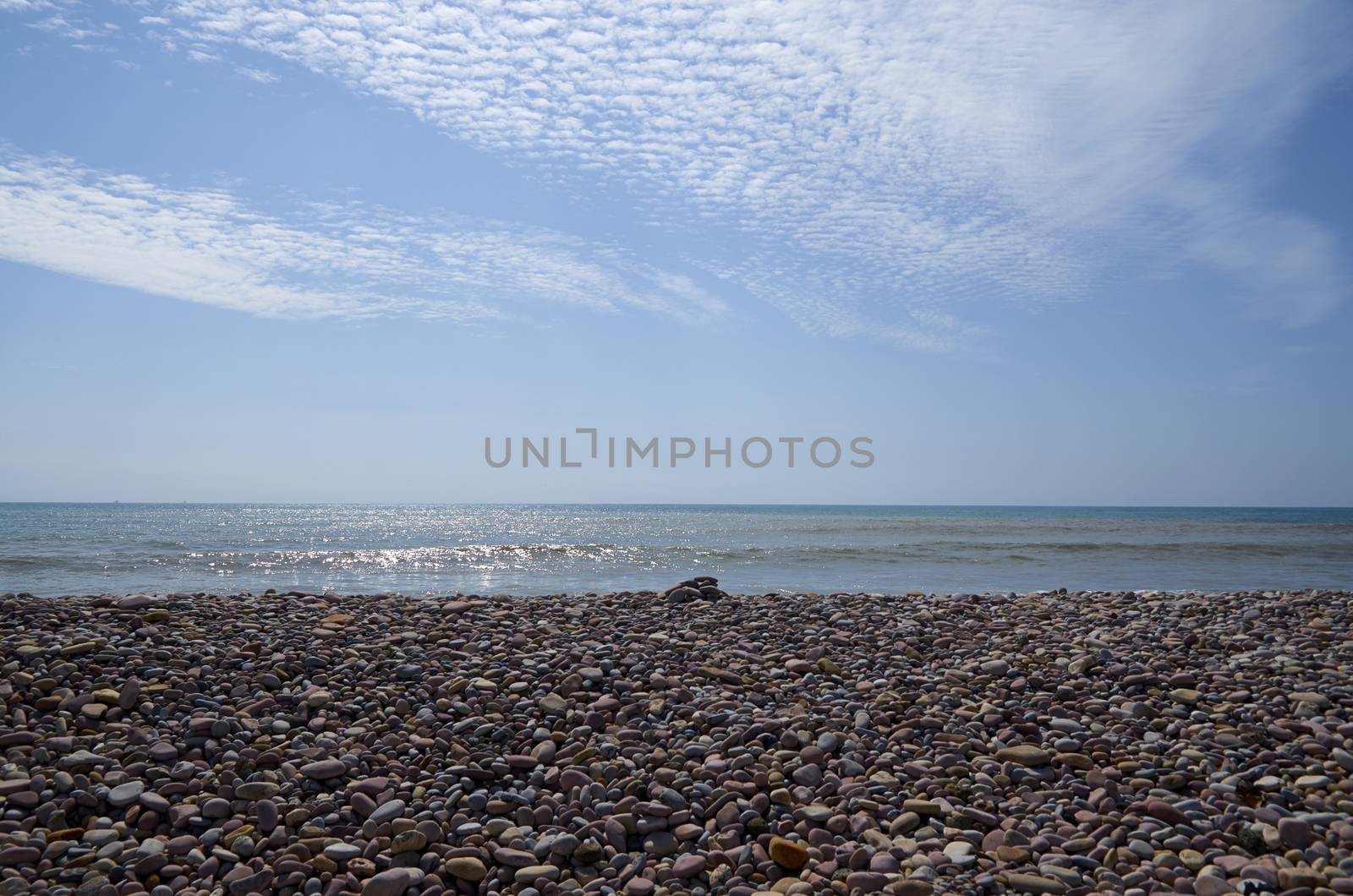 Coast of the Mediterranean in Puzol Valencia