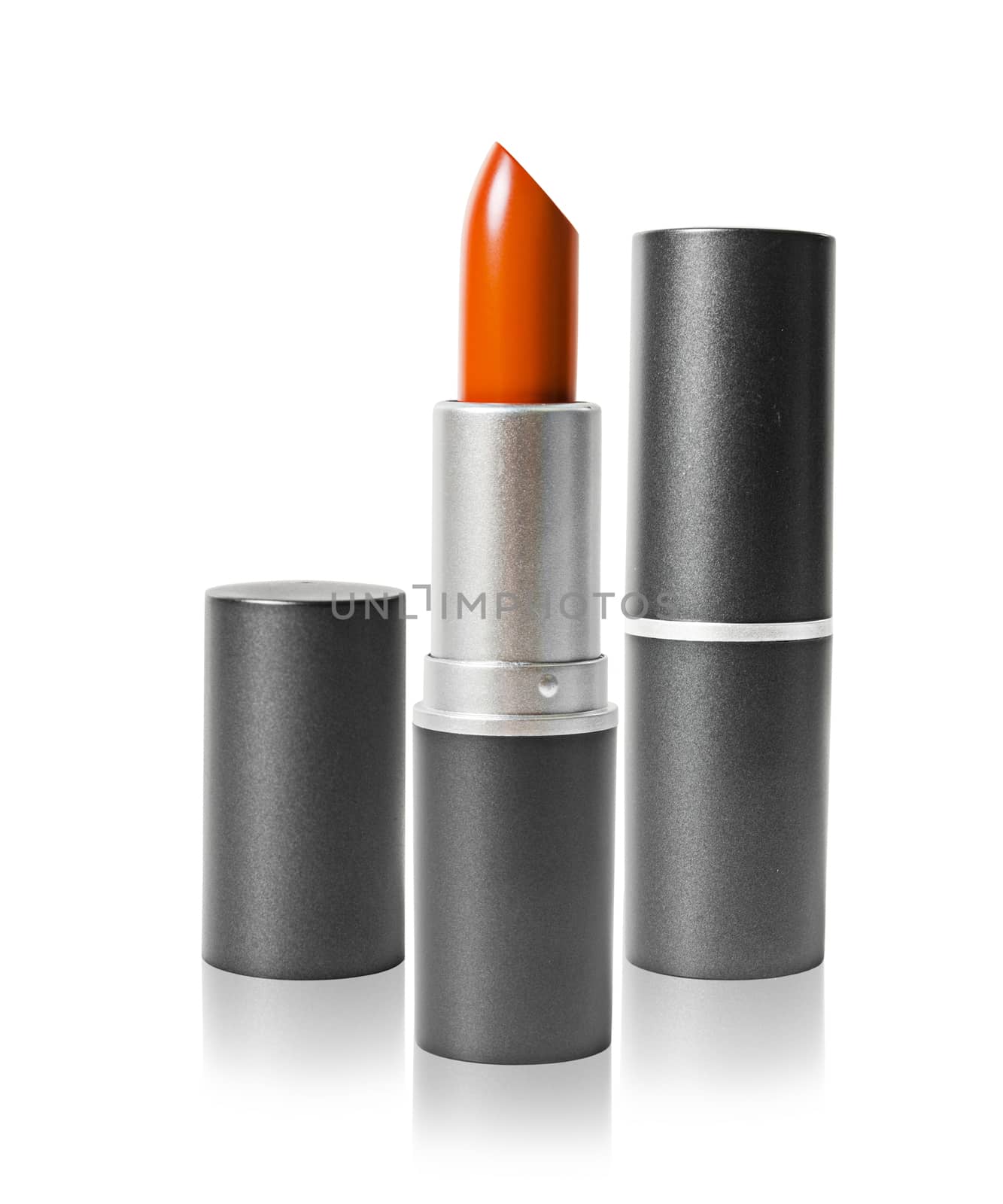 Beautiful lipstick isolated on white background, Save clipping path.