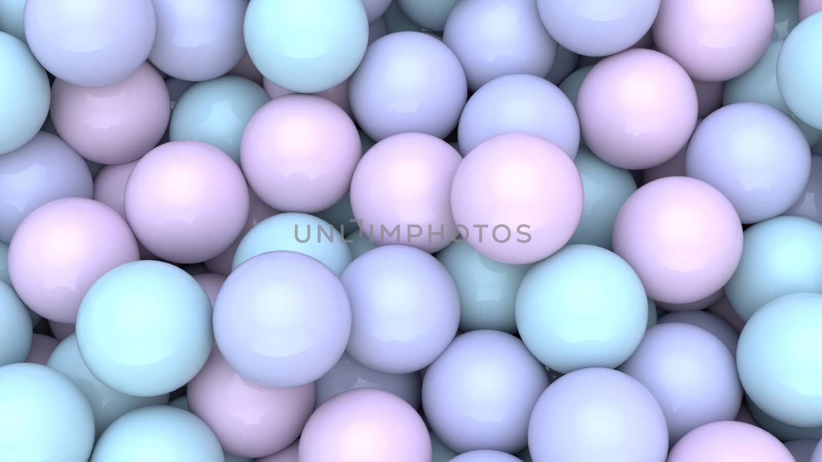 3d render of Abstract colorful spheres balls background. Primitive shapes, minimalistic design, party decoration. Multicolored balloons. by Shanvood