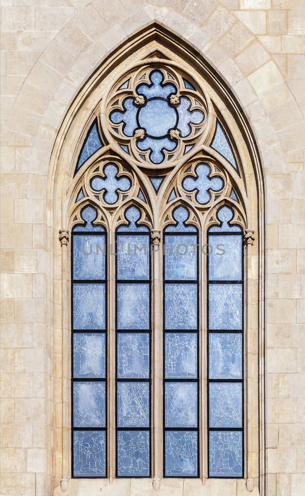 Window of a gothic cathedral by Goodday