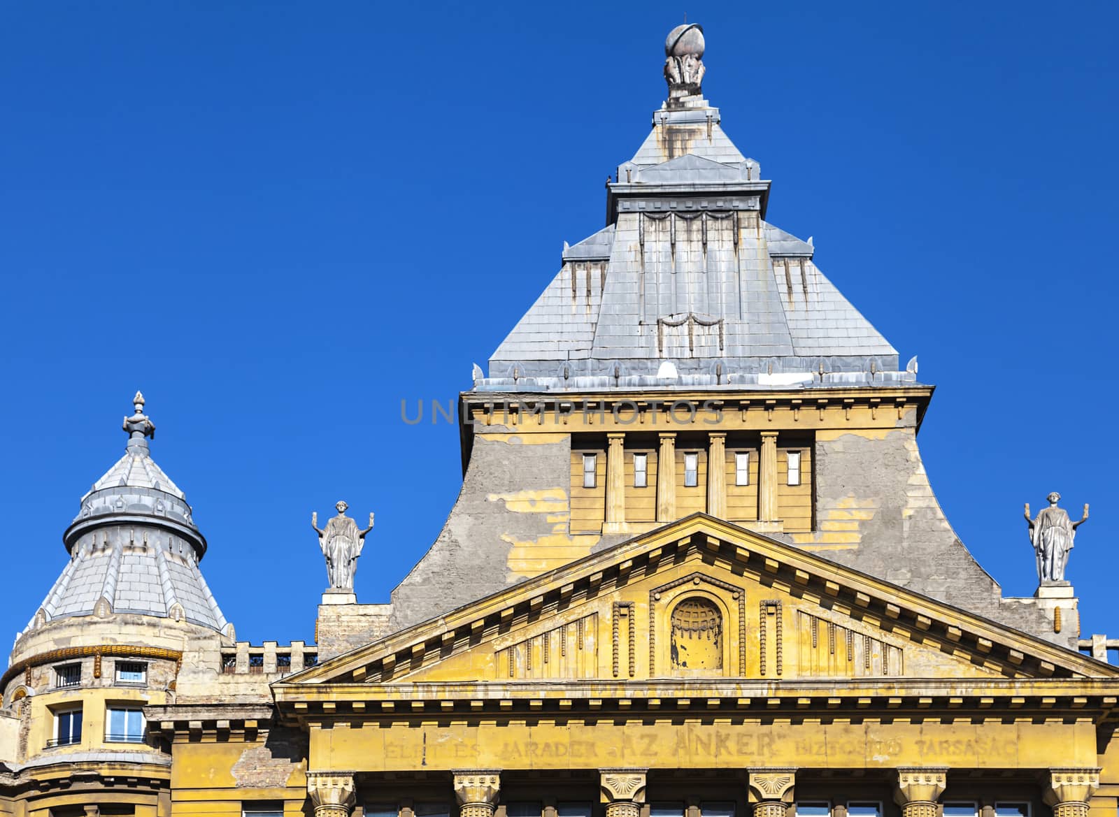 Az Anker building at Deak Ference Square in Budapest, Hungary