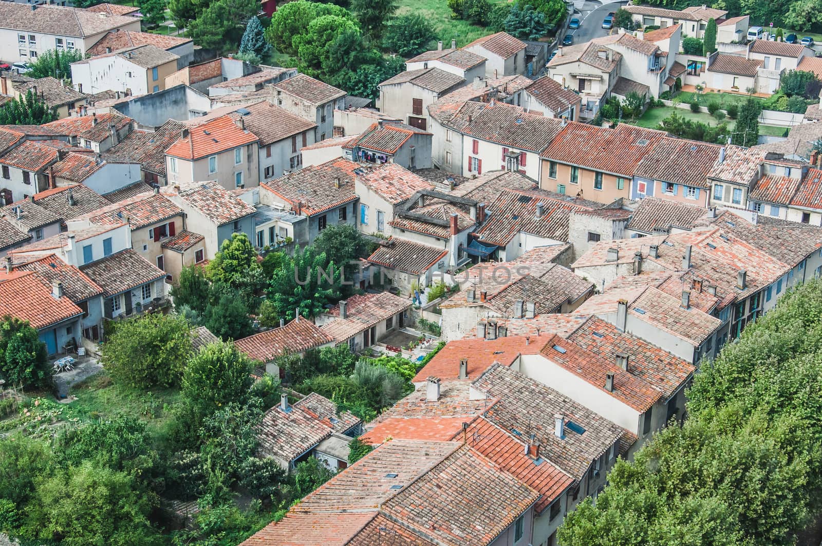 Ramparts of the Medieval City of Carcassonne in the Aude in France