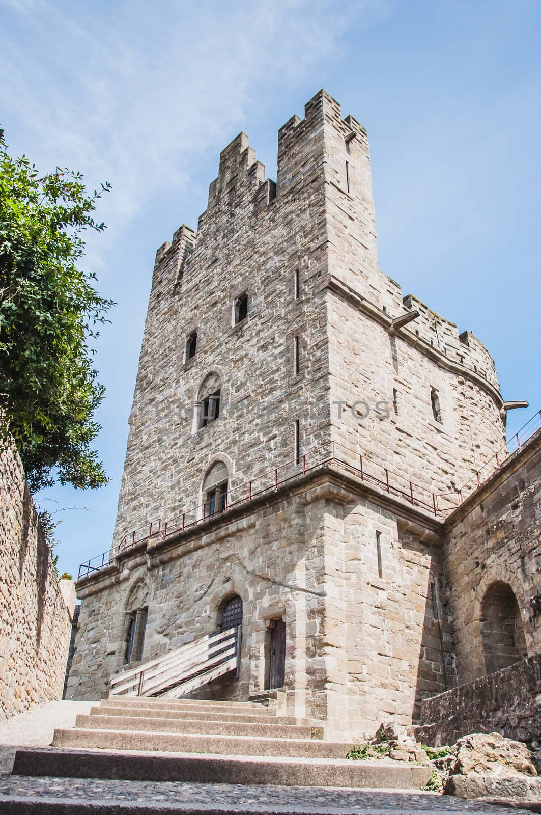 Ramparts of the Medieval City of Carcassonne in the Aude in France