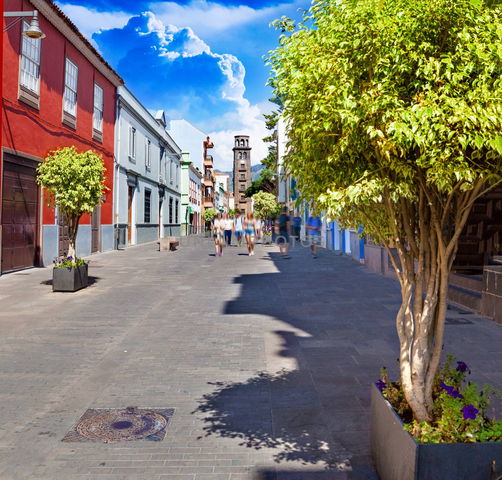 Canary Islands.Tenerife,La laguna village.Travel and tourism in Canaries