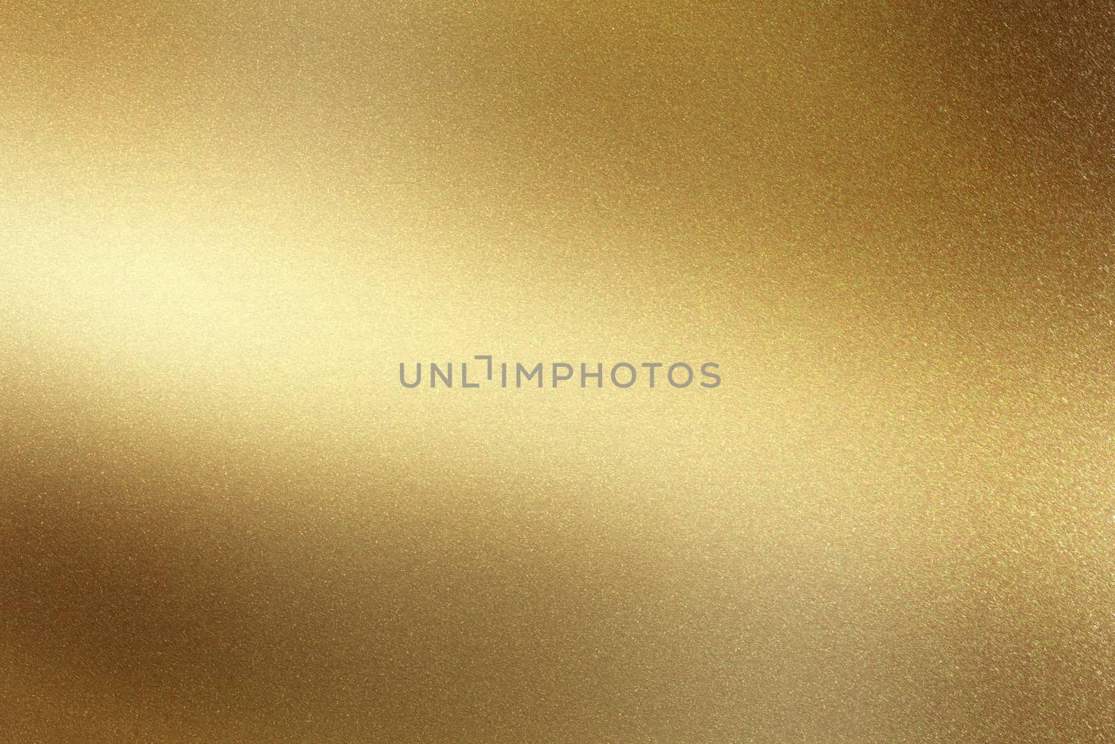 Glowing polished golden metal wall surface, abstract texture background