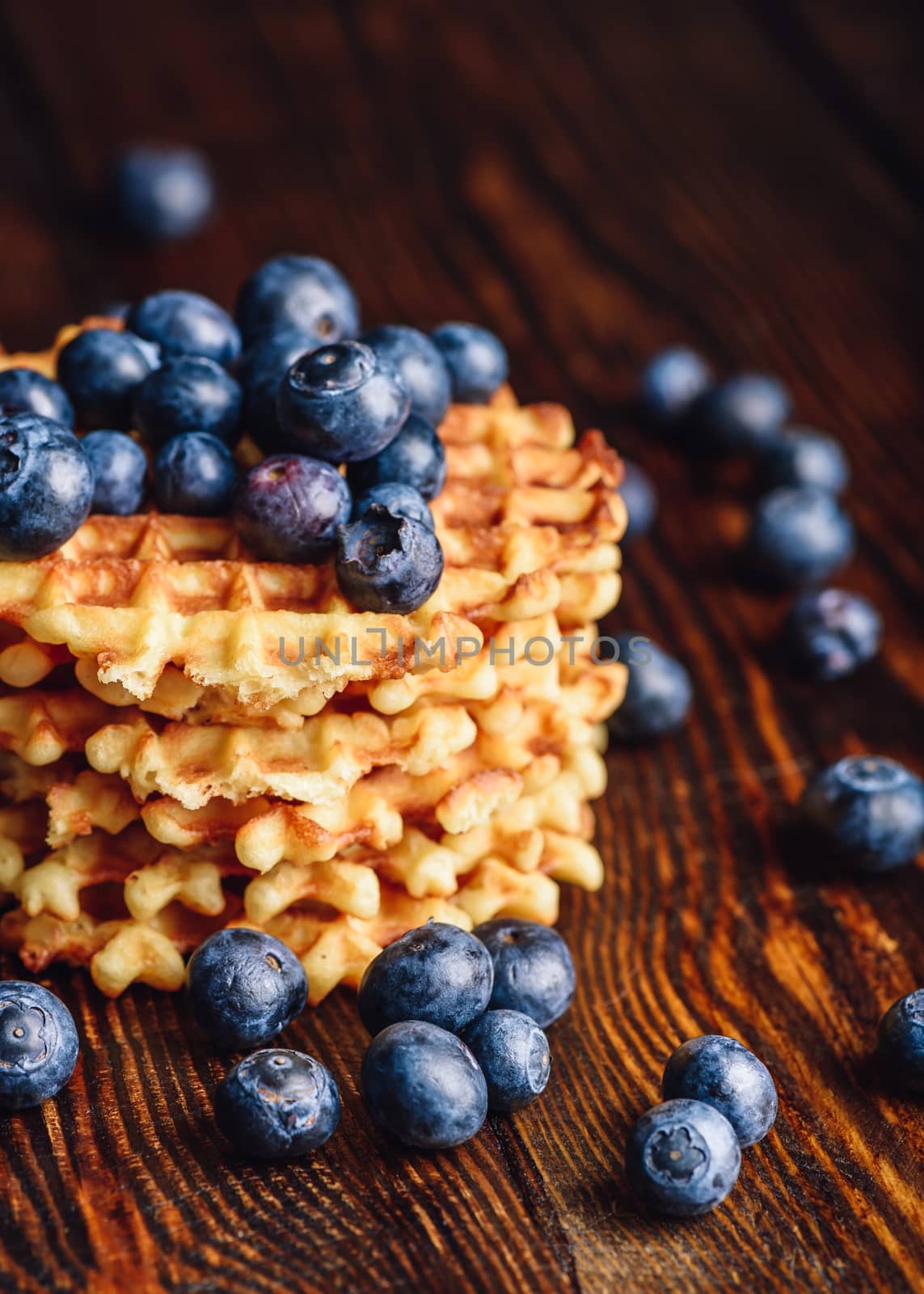 Waffles with Fresh Blueberry. by Seva_blsv