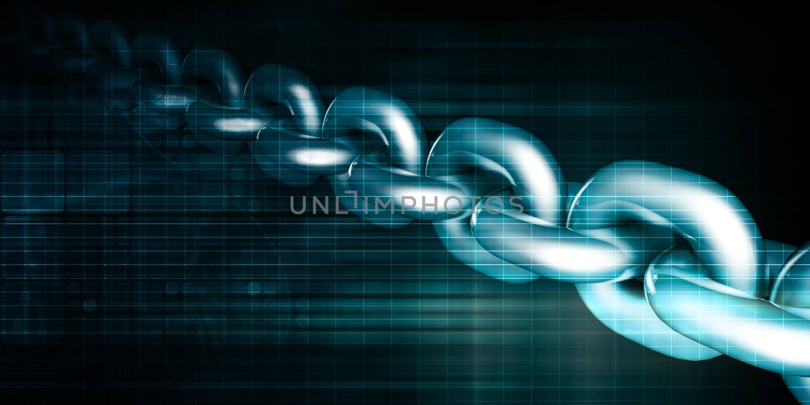 Block Chain Technology Business Concept Abstract Background