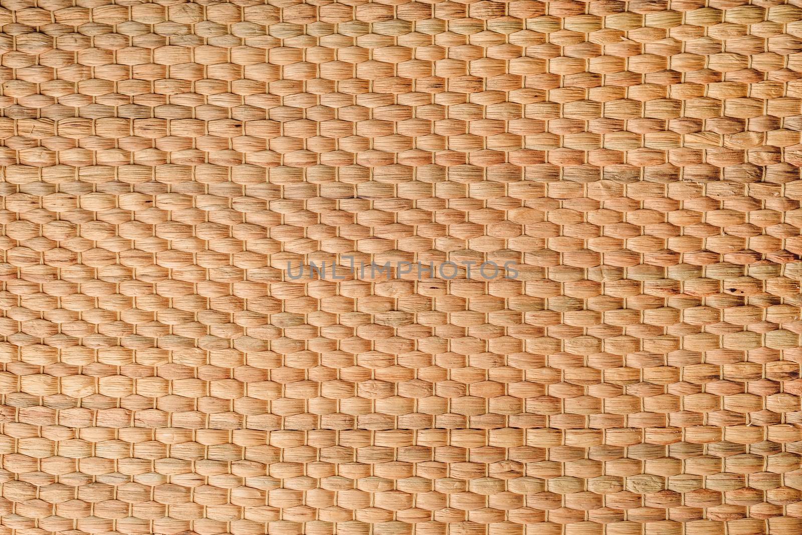 Texture of Craft Weaved Bamboo Wall Background.