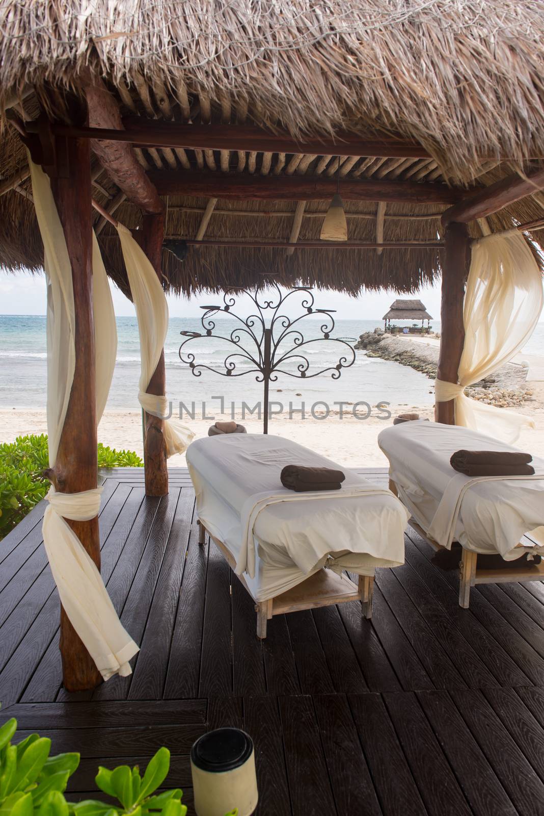 Massage Booth on the Beach by viscorp