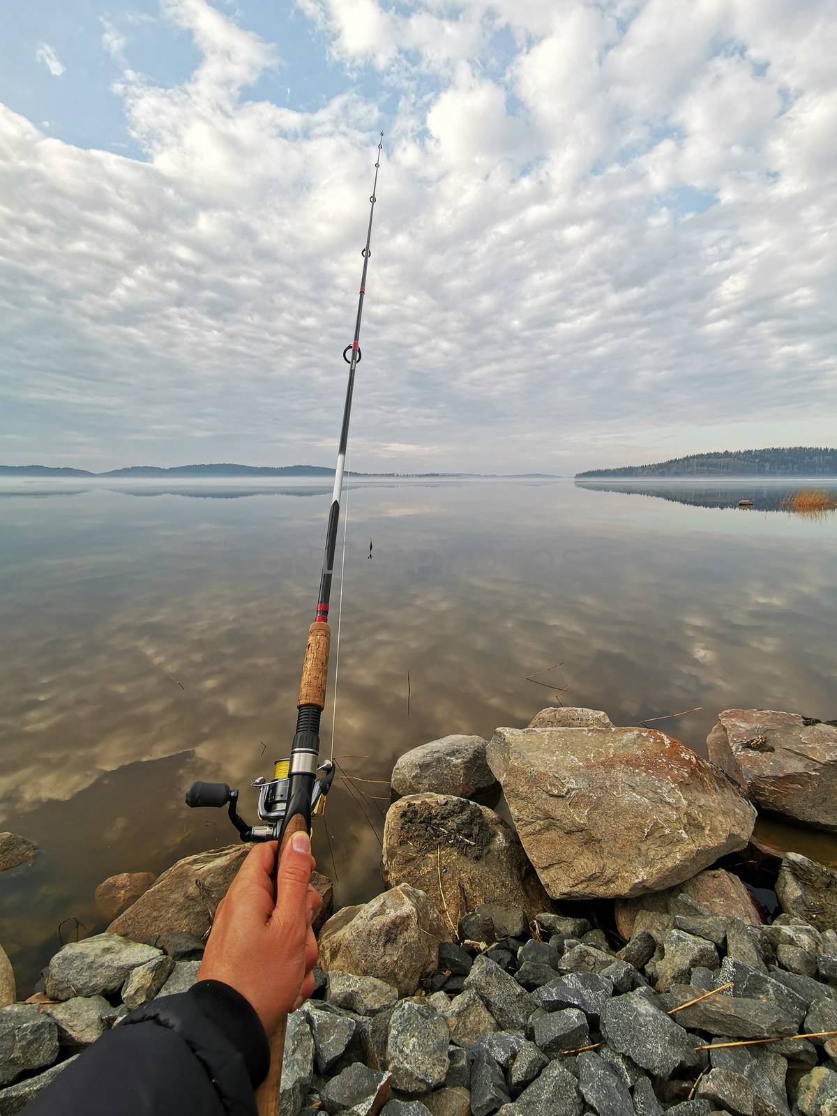 Fishing on the lake by Yellowj