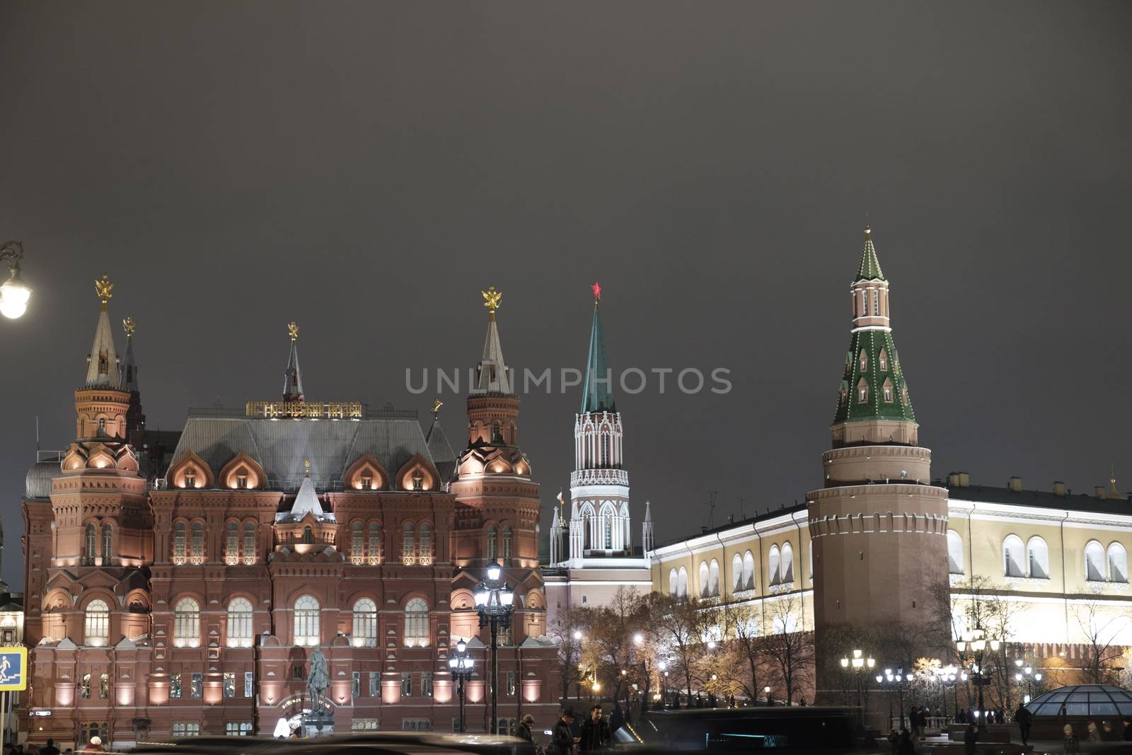 Moscow. Red Square Night. Russia, Winter New year by oaltindag