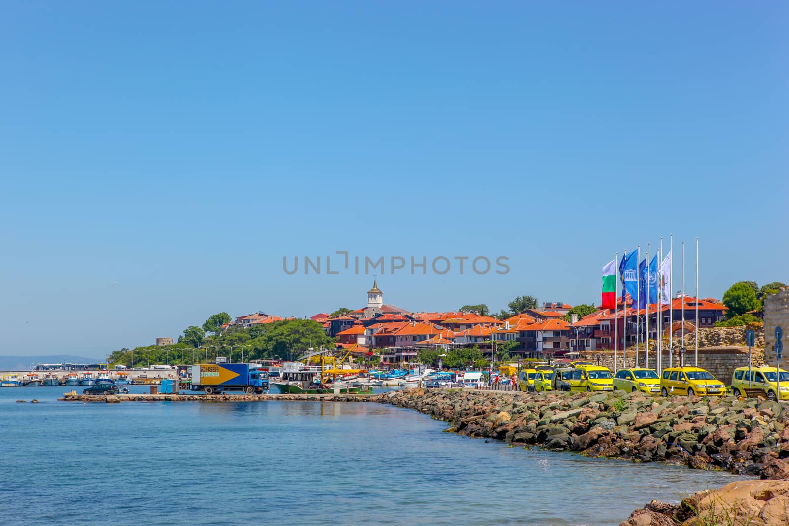 Nesebar, Bulgaria - May 29, 2019: Nesebar (Often Transcribed As Nessebar) Is An Ancient City And One Of The Major Seaside Resorts On The Bulgarian Black Sea Coast, Located In Burgas Province. by nenovbrothers
