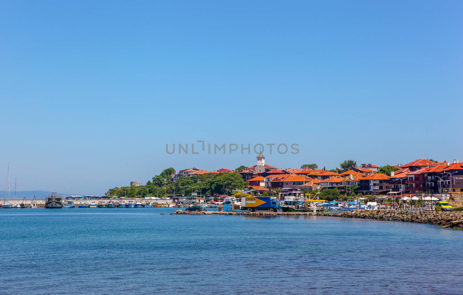 Nesebar, Bulgaria - May 29, 2019: Nesebar (Often Transcribed As Nessebar) Is An Ancient City And One Of The Major Seaside Resorts On The Bulgarian Black Sea Coast, Located In Burgas Province. by nenovbrothers