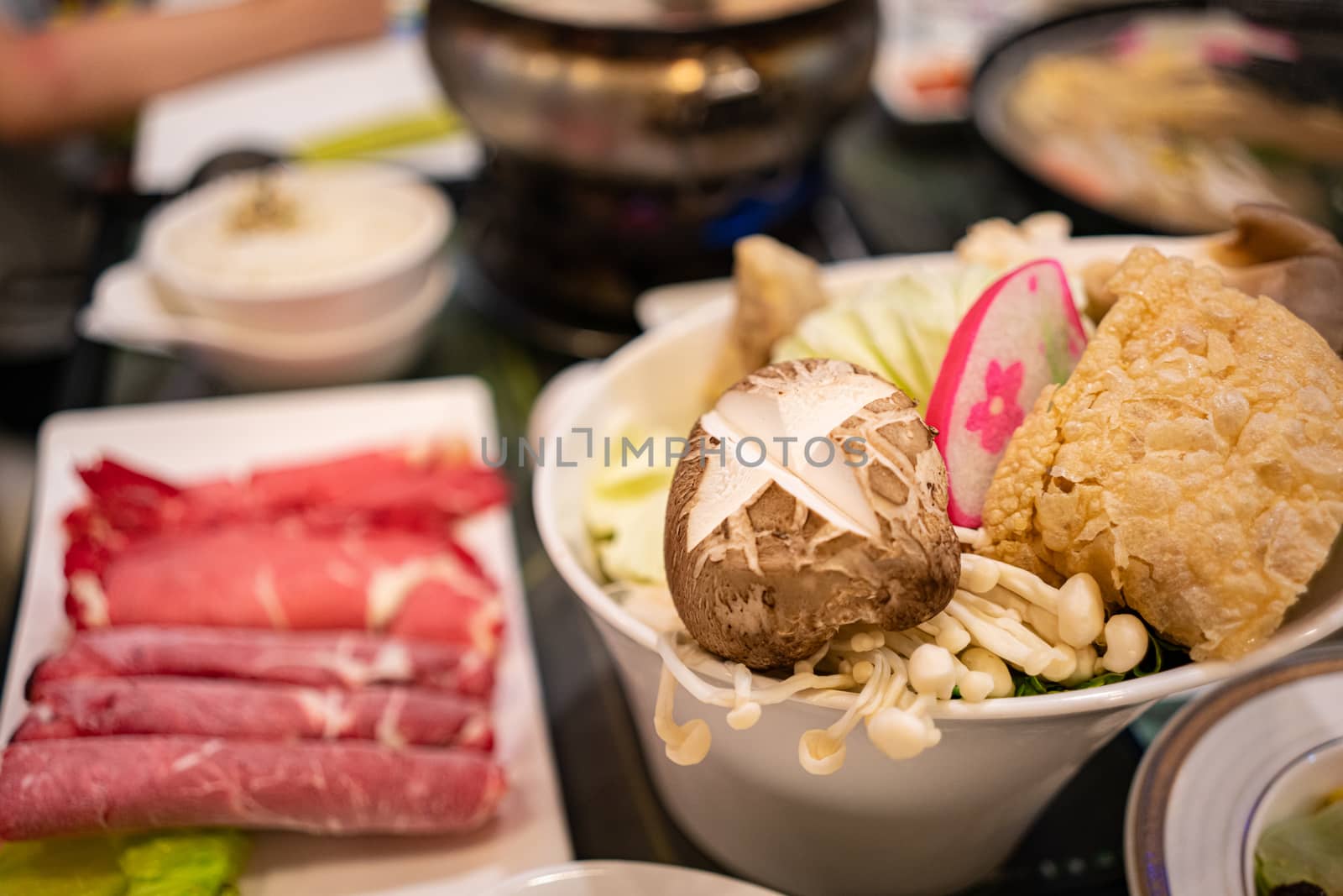 Fresh Ingredients for Taiwanese Styled Hot Pot by kstphotography