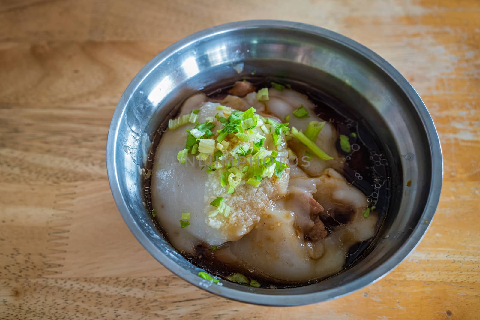 A bowl of delicious taiwanese pork street food called Bawan