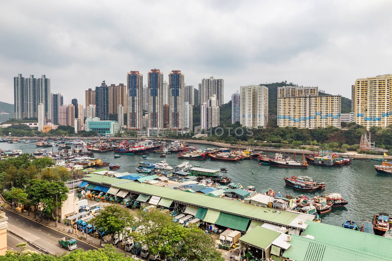 Aberdeen Harbour (Aberdeen Typhoon Shelter) by cozyta