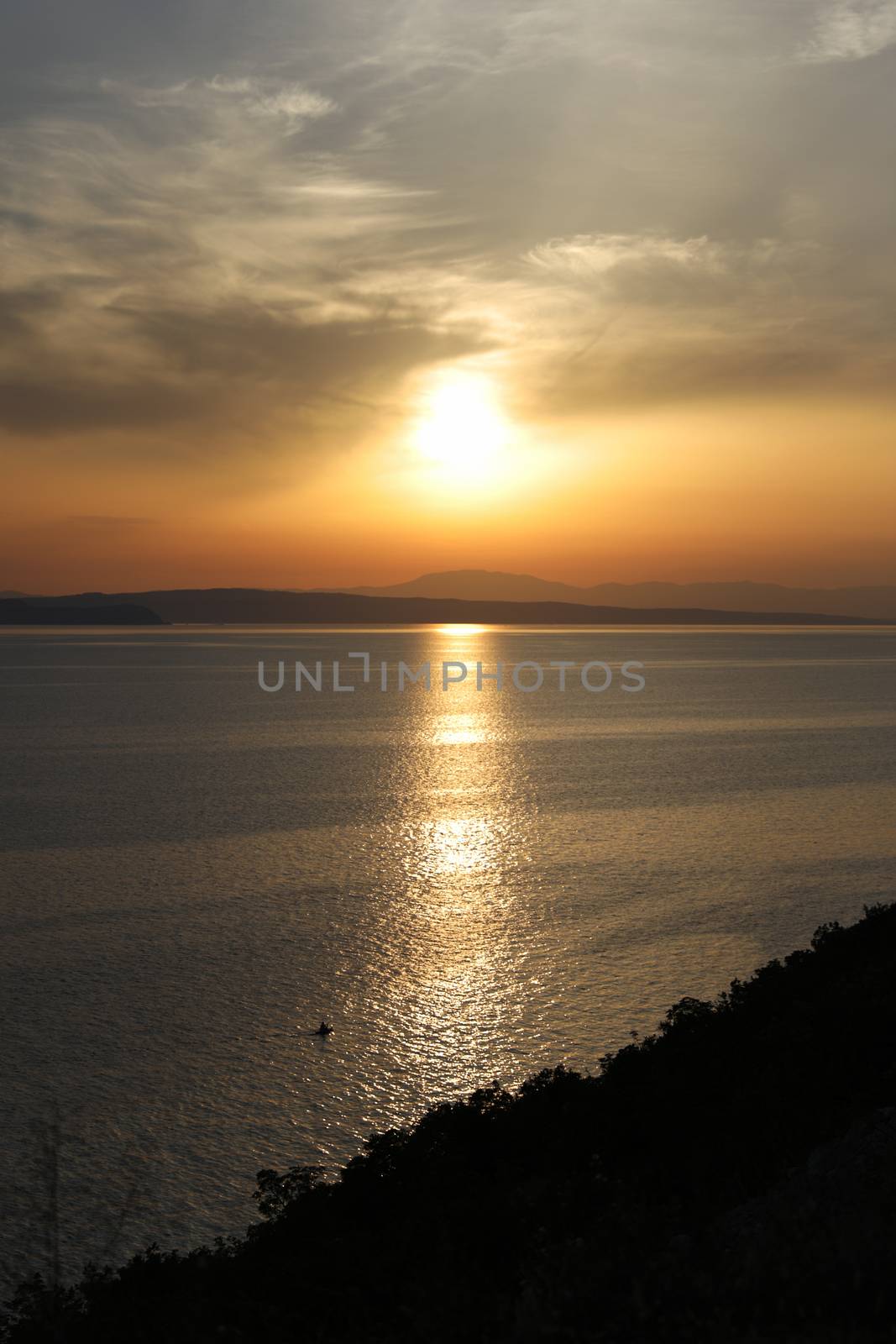 Summer sunset in the Adriatic sea in different ration and tones by tema_rebel