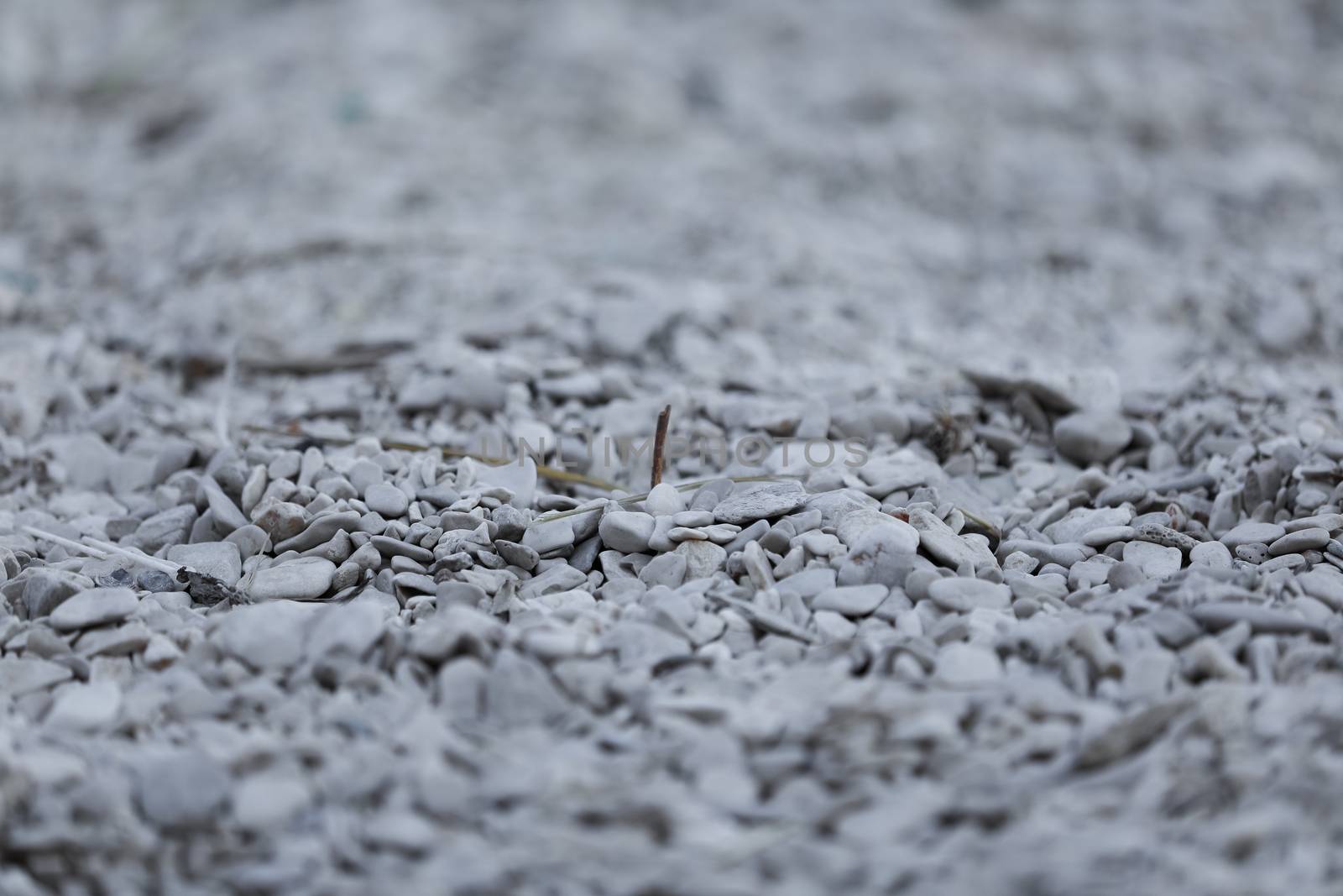 Small gray stones with diffused background