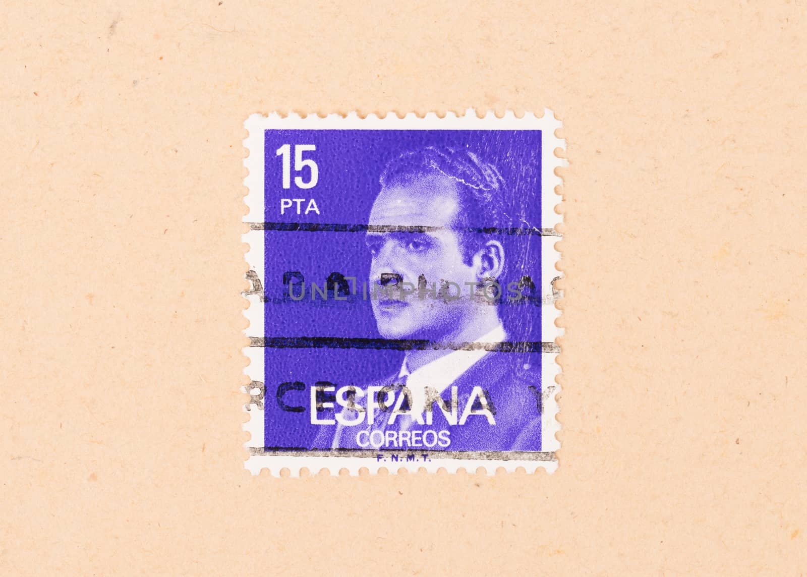 SPAIN - CIRCA 1980: A stamp printed in Spain shows the President by michaklootwijk