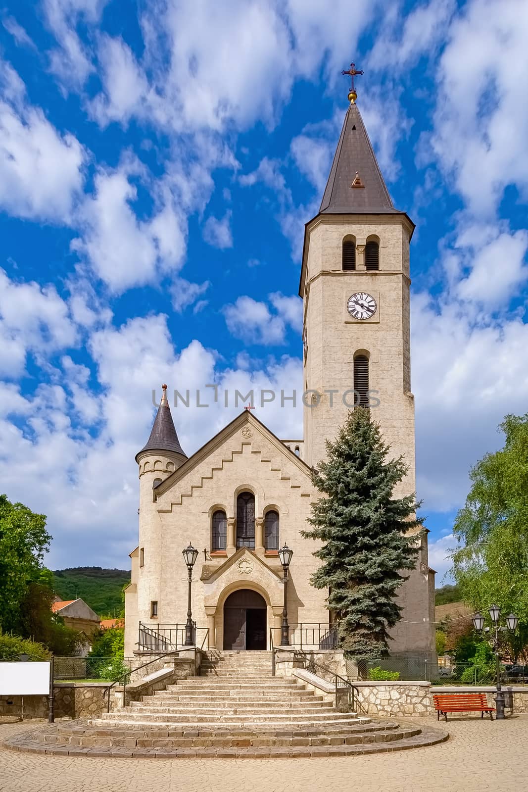 Church in Tokaj, historical town in Borsod-Abauj-Zemplen county, Northern Hungary
