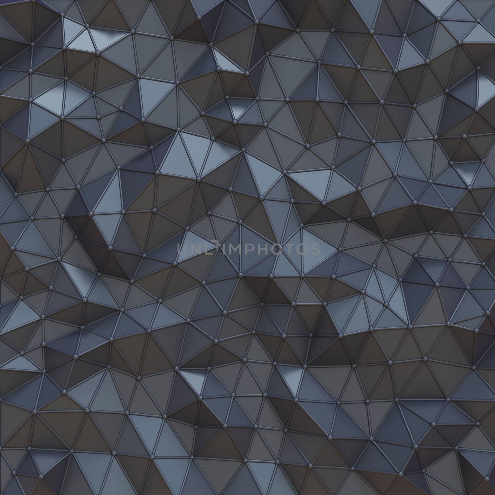 Black abstract polygonal triangle background 3D by djmilic