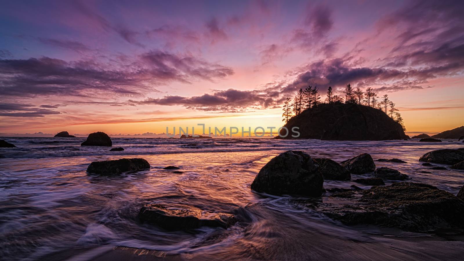 A Dramatic Sunset at the Beach, Color Image by backyard_photography