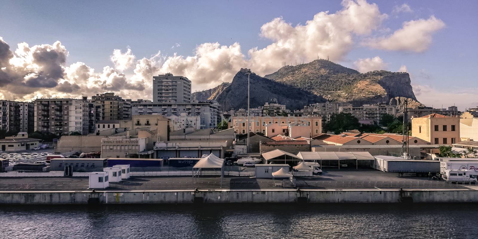 View of the Port of Palermo by pippocarlot