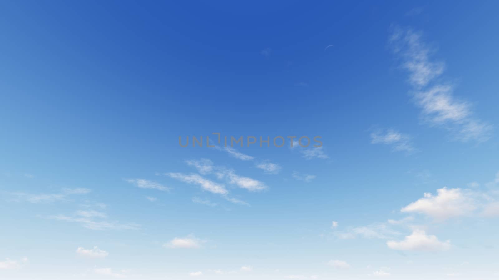 Cloudy blue sky abstract background, blue sky background with tiny clouds, 3d rendering

