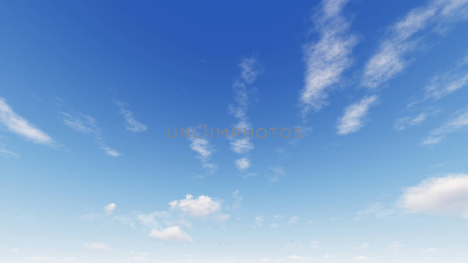 Cloudy blue sky abstract background, blue sky background with tiny clouds, 3d rendering

