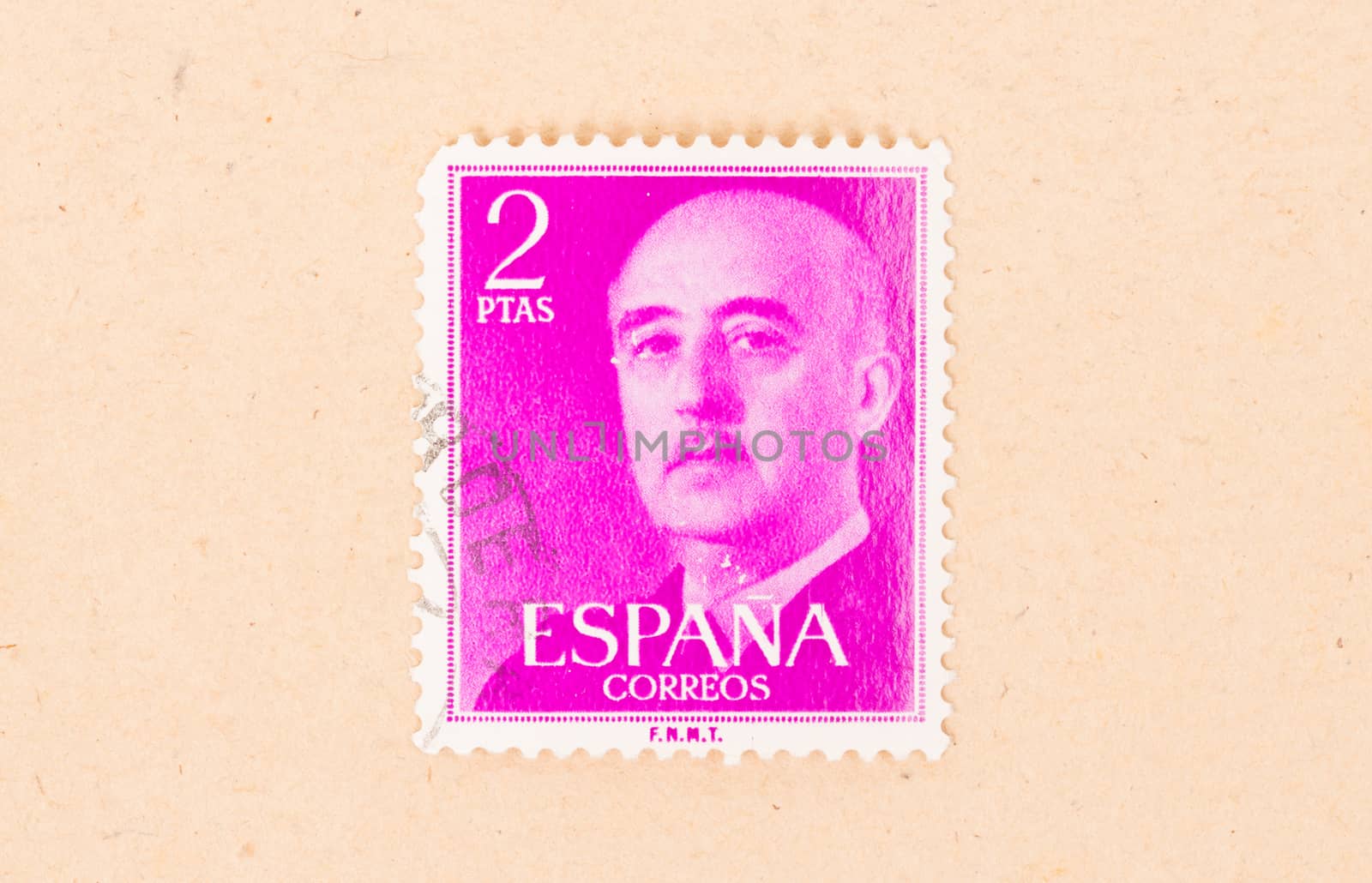 SPAIN - CIRCA 1970: A stamp printed in Spain shows the President by michaklootwijk