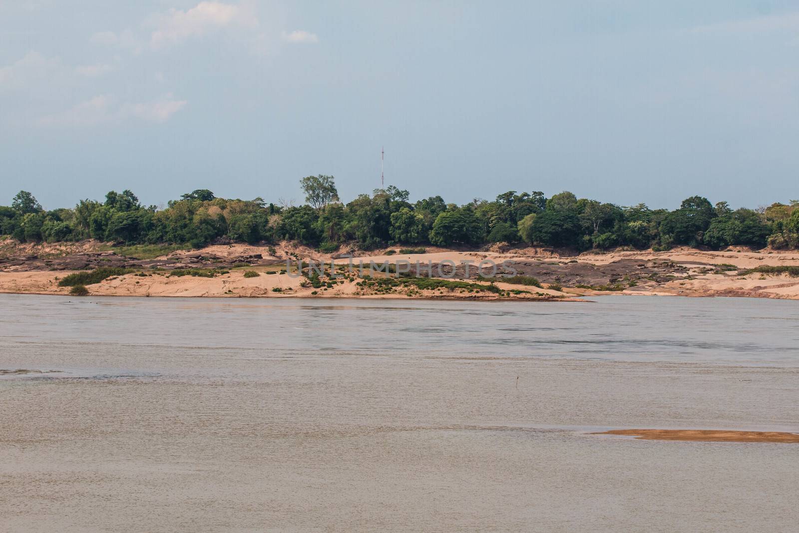 Island mekong river and Thai-Laos by N_u_T