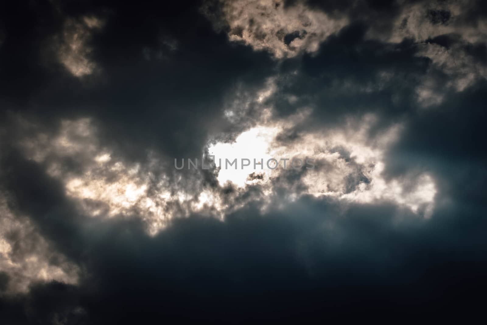 Beautiful sky sun beam line light shining through the clouds, Sunbeam through the clouds by N_u_T