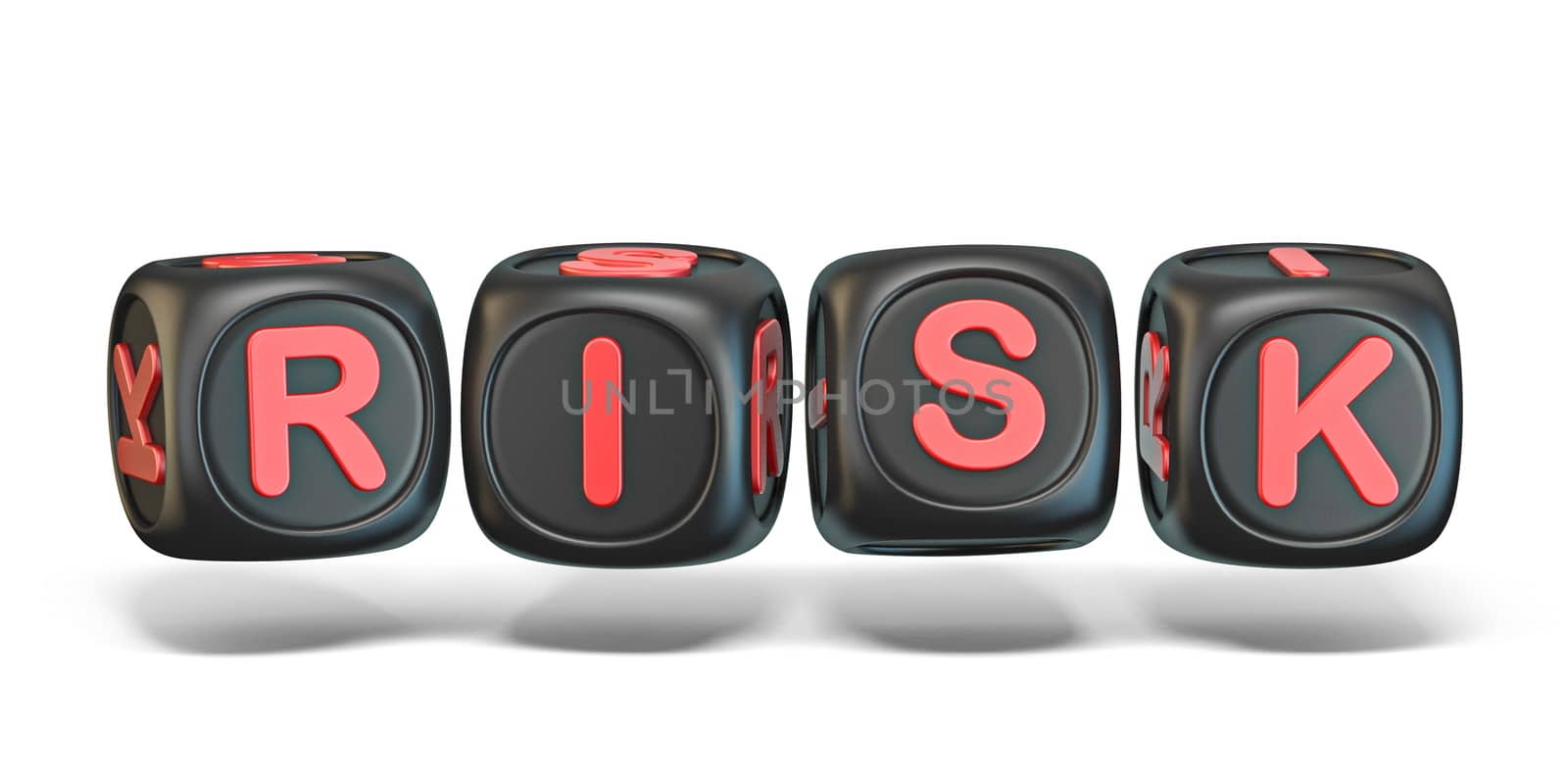 Dices with word RISK 3D by djmilic