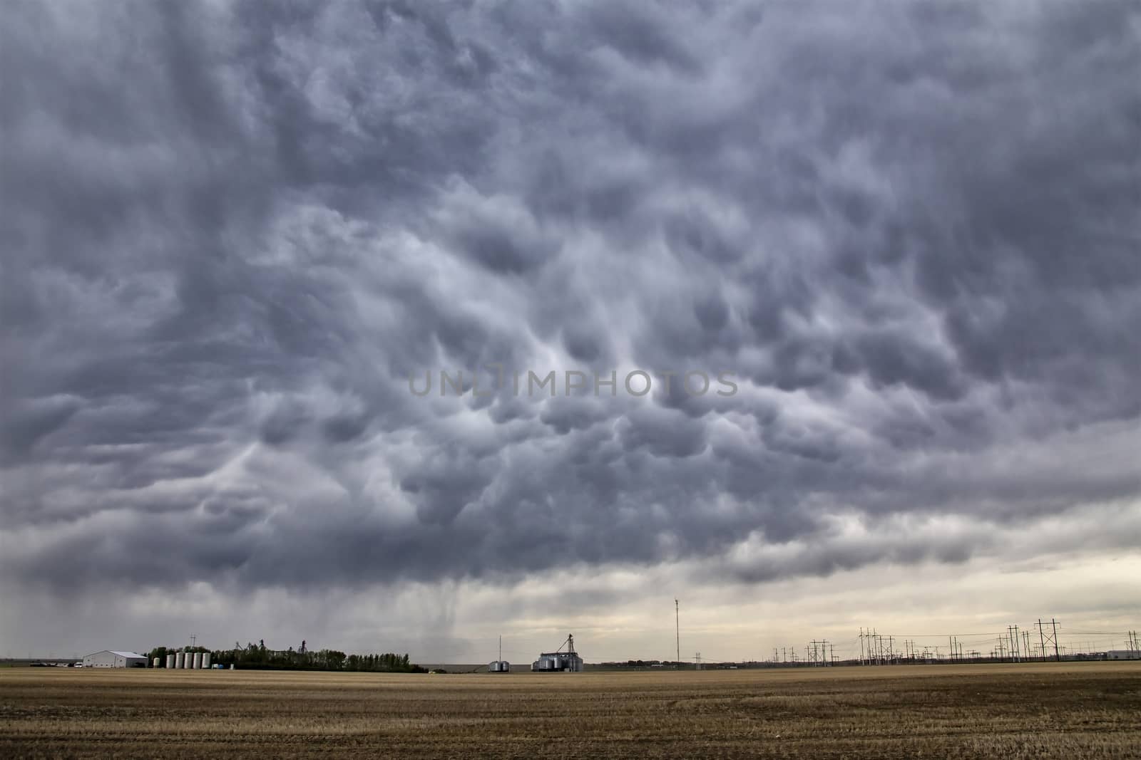 Prairie Storm Clouds in Saskatchewan Canada Rural